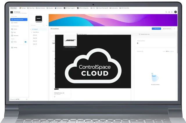 Bose Professional ControlSpace Cloud Software Steuerung