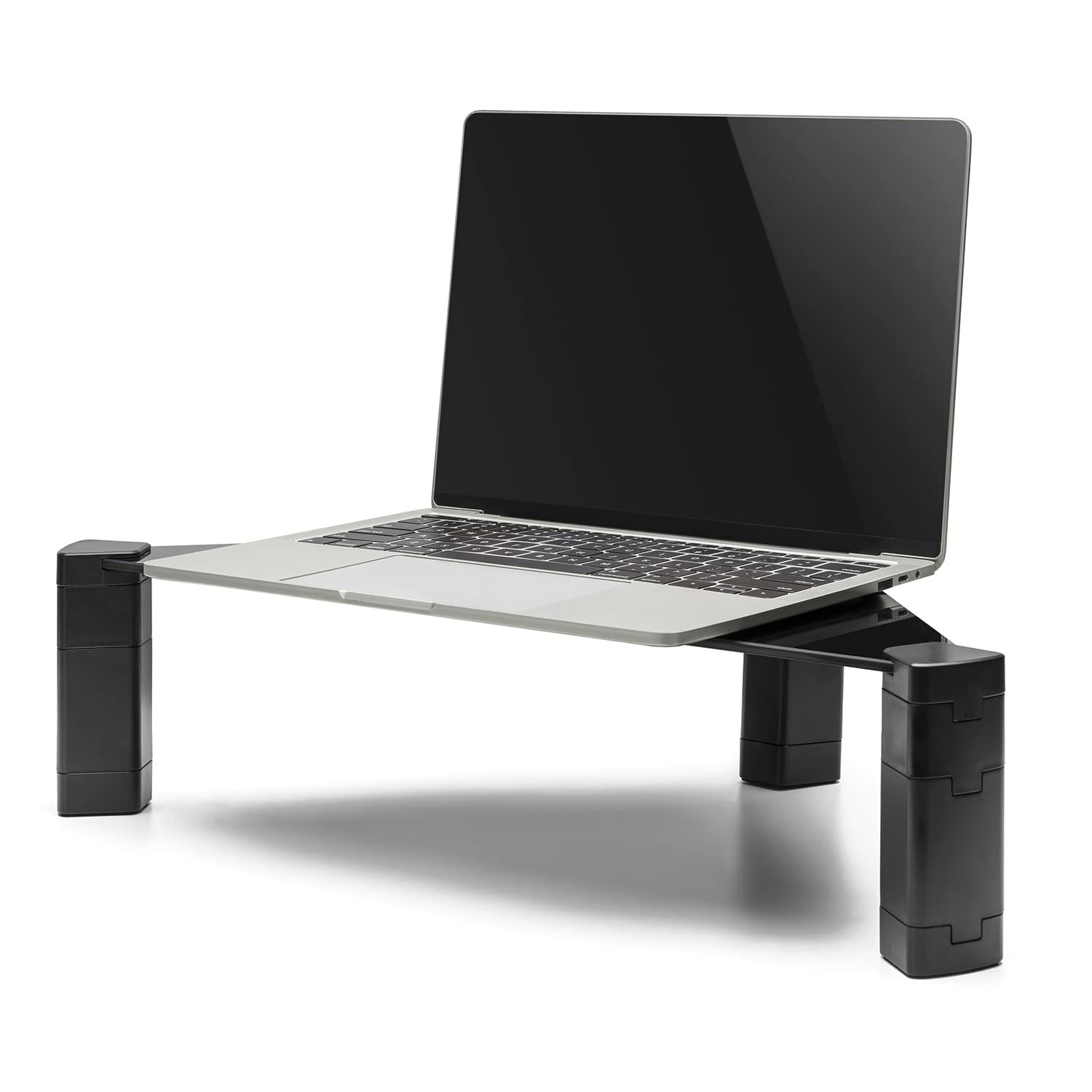 Maclean MC-935 Monitorständer Glas Höhenverstellbar 20 kg