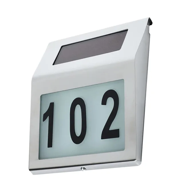 Maclean Energy MCE172 Solar Hausnummernleuchte Edelstahl LED