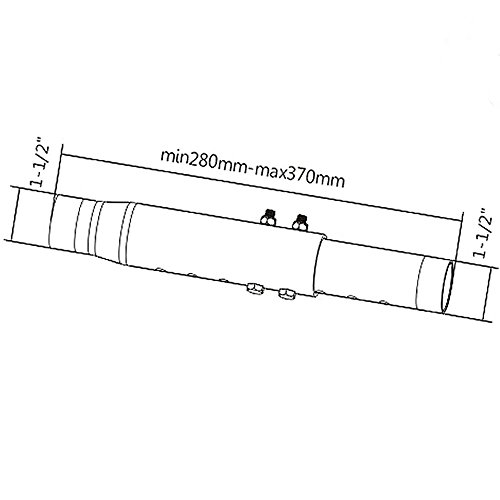 Maclean Brackets MC-708 Teleskop-Verlängerung 280-370mm