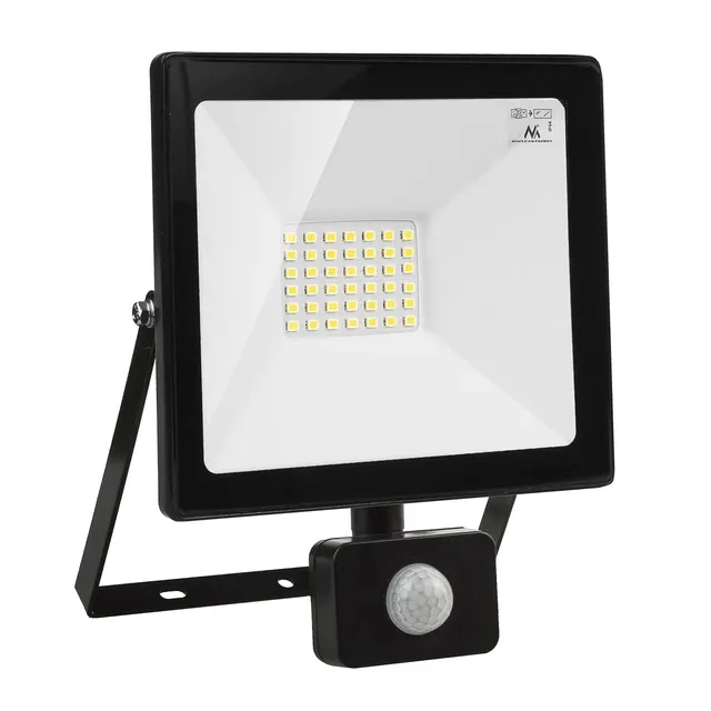 Maclean Energy MCE630 LED Strahler 30W 4000K PIR IP44