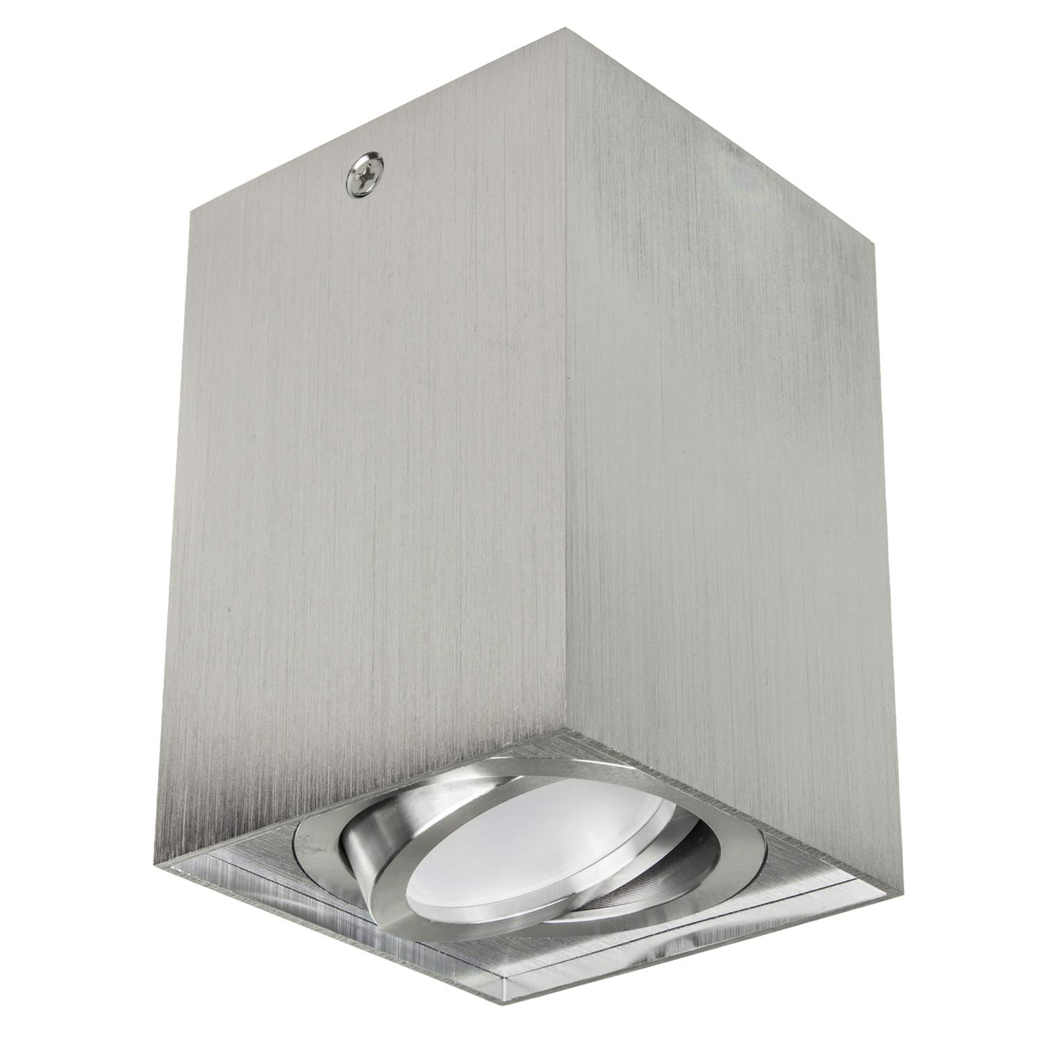 Maclean MCE426 Deckenleuchte GU10 Eckig Matt/Chrom Aluminium