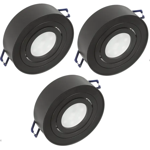 Maclean Energy MCE462B LED Einbaustrahler GU10 3er schwarz
