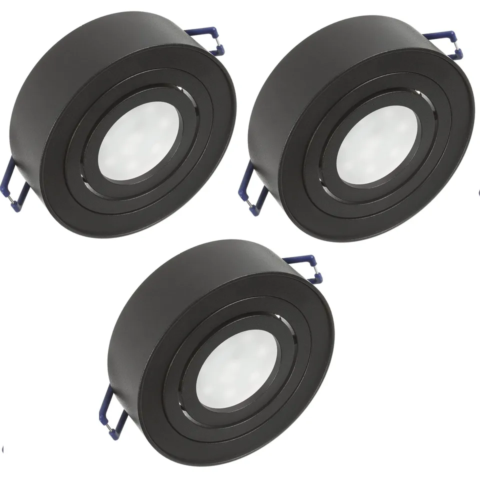 Maclean Energy MCE462B LED Einbaustrahler GU10 3er schwarz