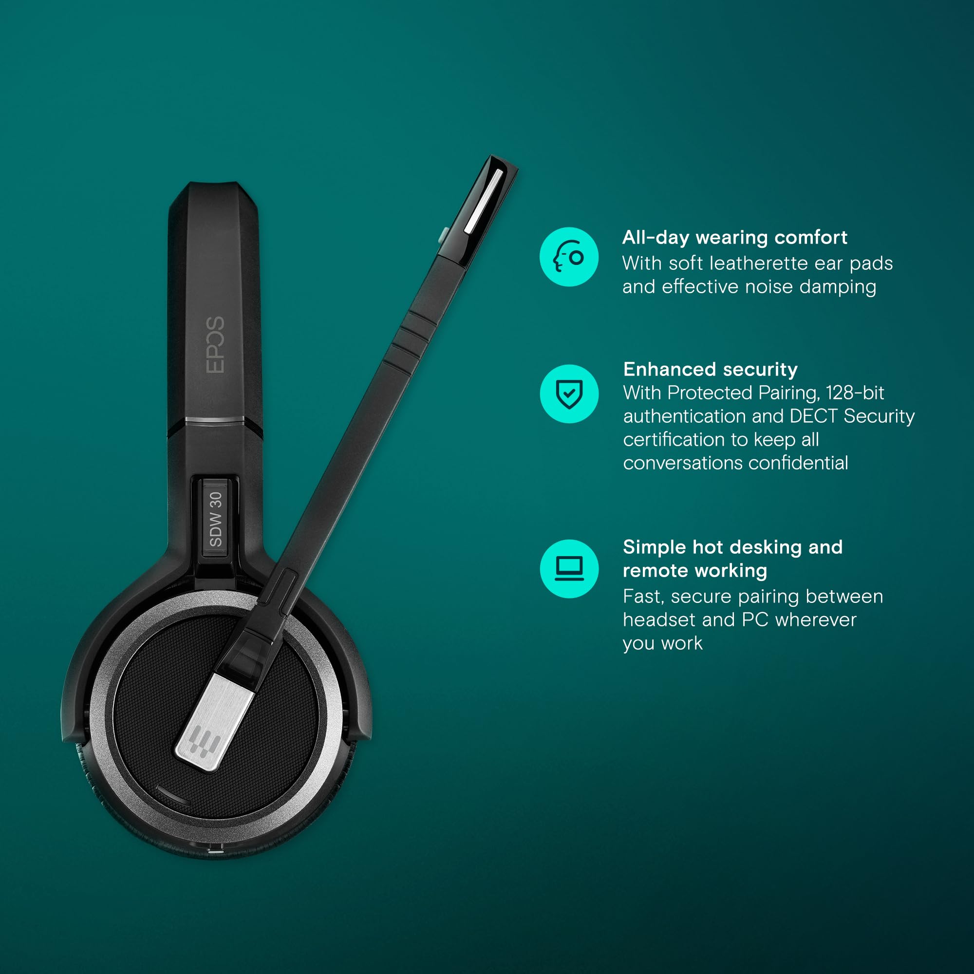 EPOS Sennheiser IMPACT SDW 5031 DECT-Headset mono + Dongle