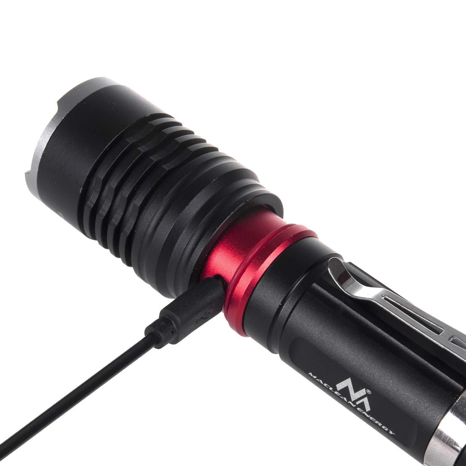 Maclean Energy MCE220 LED-Taschenlampe 800 lm Fahrradhalter USB