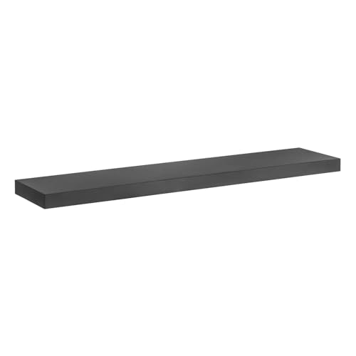 Maclean Brackets MC-330 Wandregal Schwarz 90x20x4 MDF 5kg