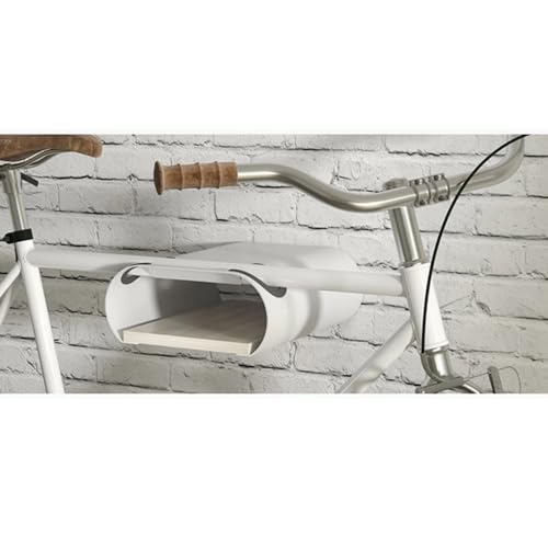 Maclean MC-466 Fahrrad-Wandhalterung 25kg Holzablage