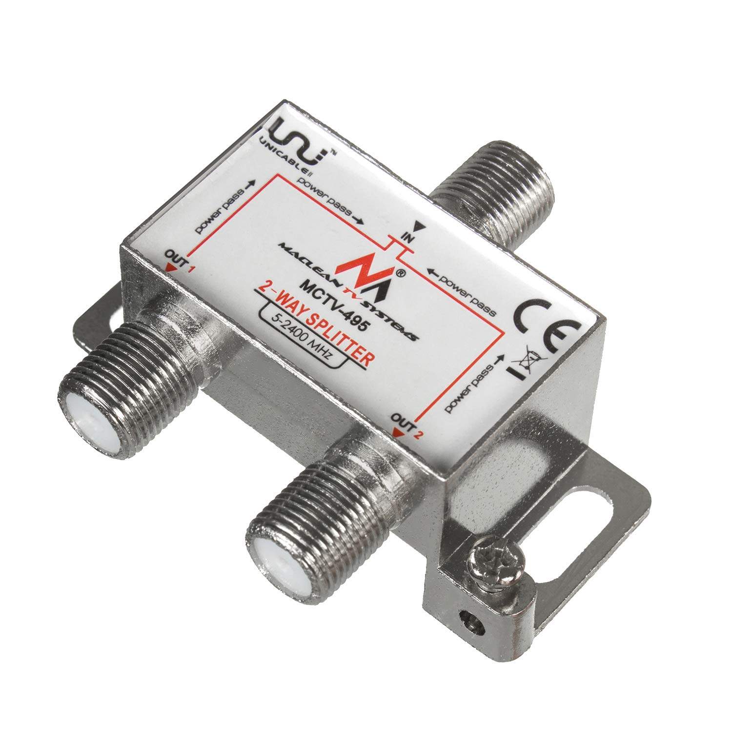 Maclean TV Systems MCTV-495 Sat-Verteiler 2-fach 5-2400MHz