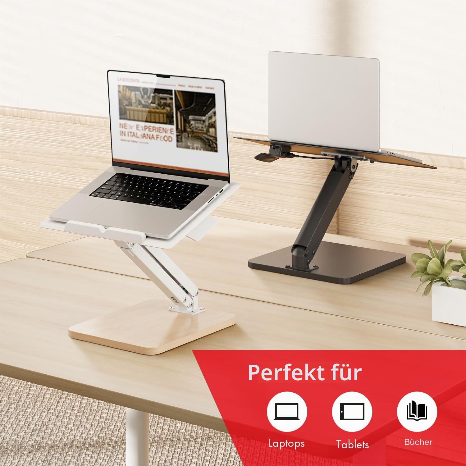 Maclean Brackets MC-493 Monitor-Ständer höhenverstellbar