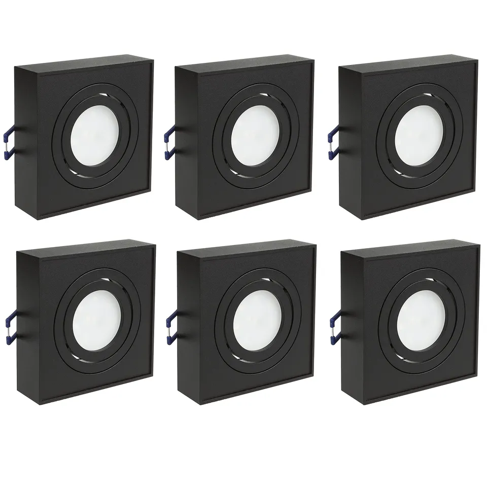 Maclean Energy MCE464B LED Einbaustrahler GU10 6er schwarz