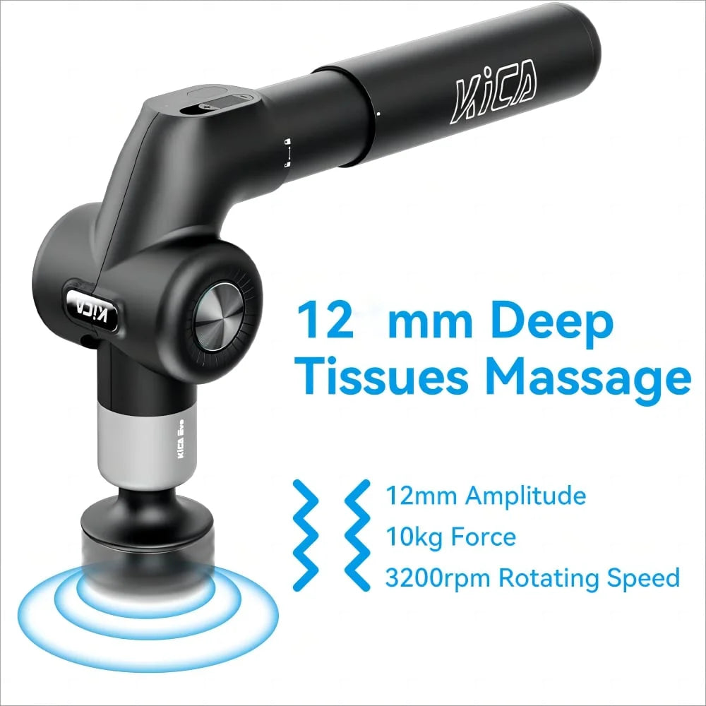 KiCA EVO Massagepistole klappbar 6 Köpfe 6 Stufen