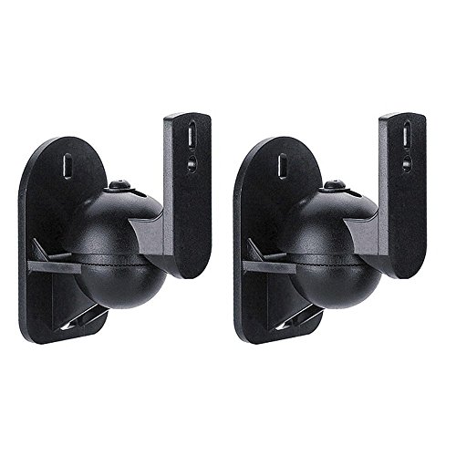 Maclean Brackets MC-526 Lautsprecher Wandhalterung Paar schwarz