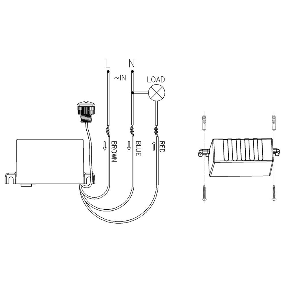 Maclean Energy MCE34 Dämmerungssensor Außen IP54 2300W