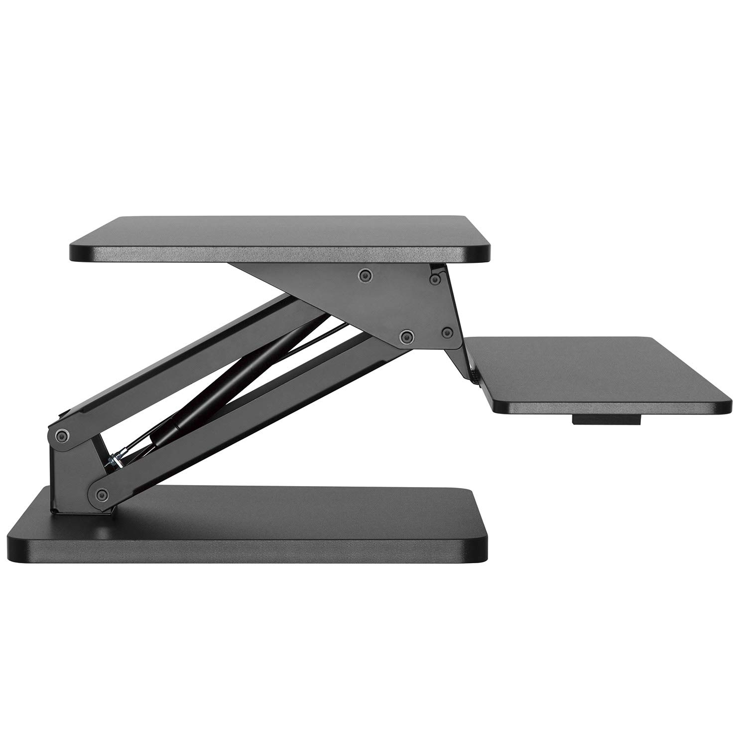 Maclean MC-882 Schreibtischaufsatz Sitz-Steh schwarz Gasfeder