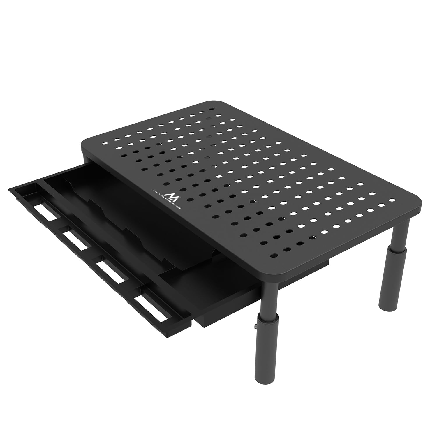 Maclean MC-946 Monitorständer mit Schublade 20 kg