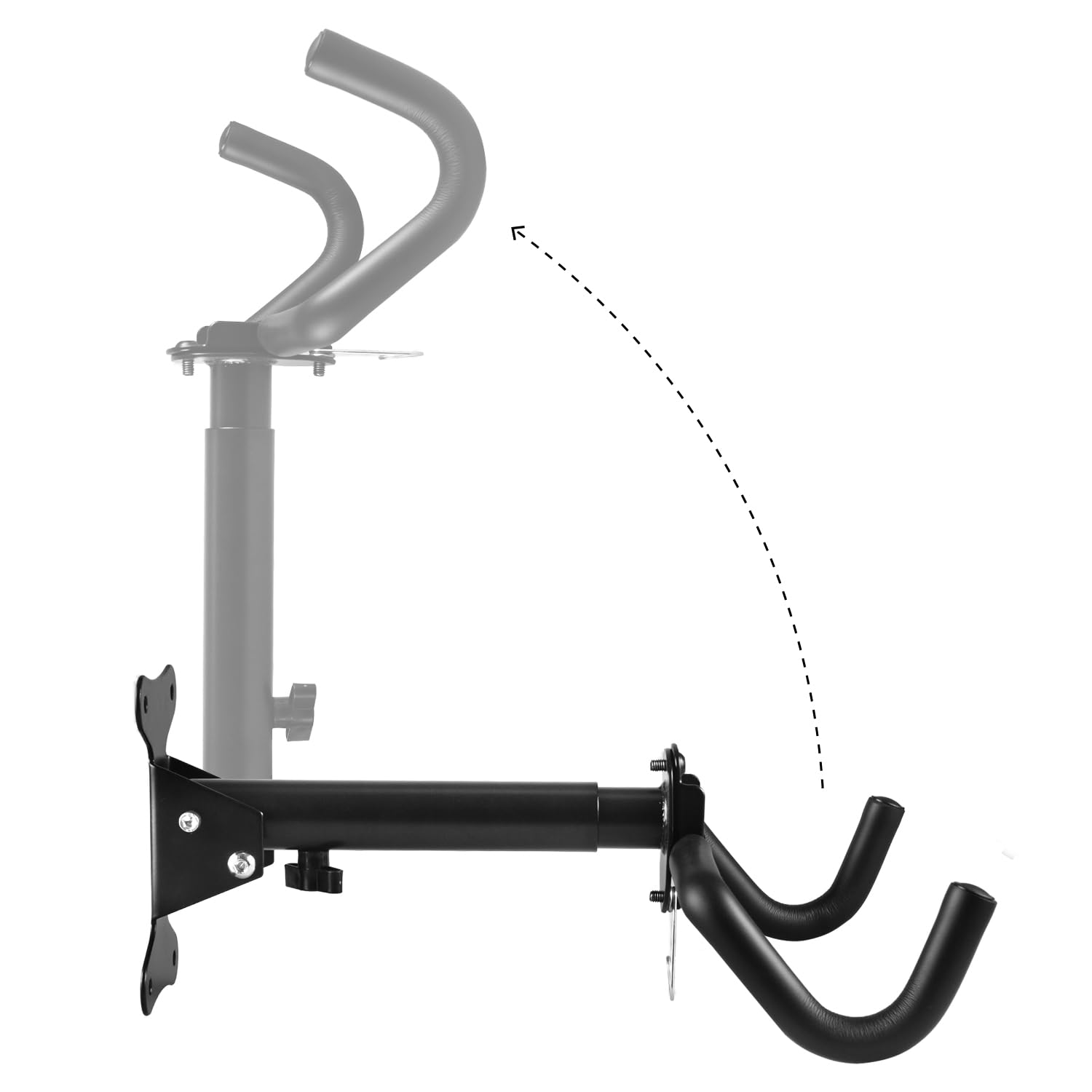 Maclean Brackets Fahrrad Wandhalterung 30 kg 1 Stück Klappbar