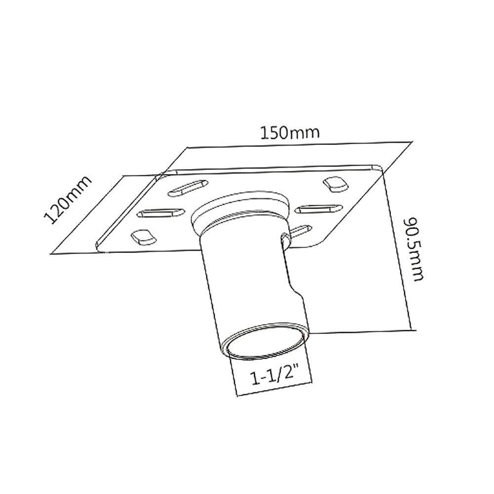 Maclean Energy MC-704/706/707 TV-Deckenhalterung 23-42" 900mm