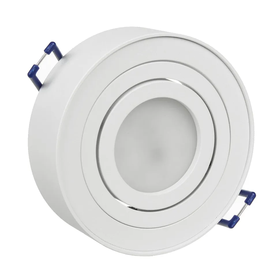 Maclean Energy MCE462W Einbaurahmen GU10 rund weiß schwenkbar
