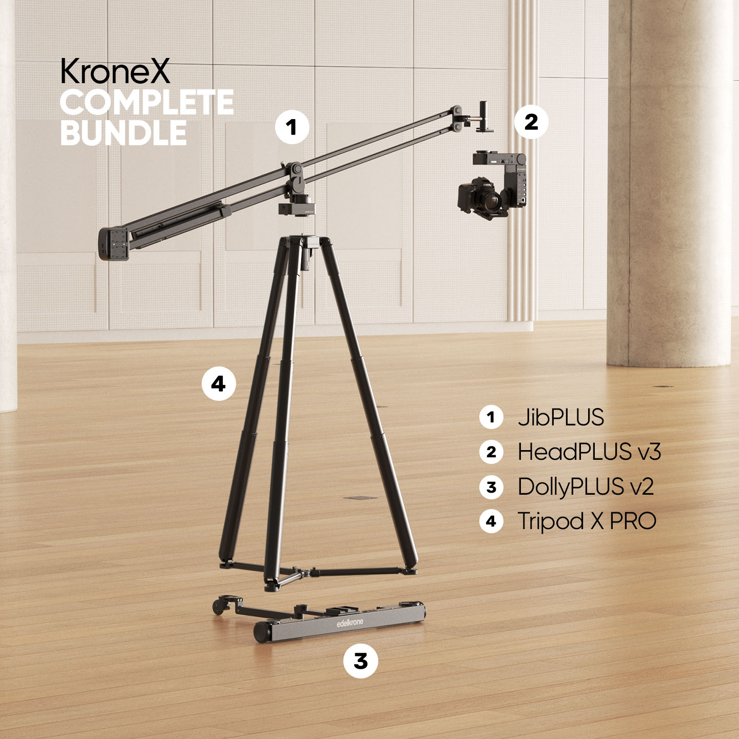 Edelkrone Krone X Bundle JibONE v3 Essentials 6-Achsen