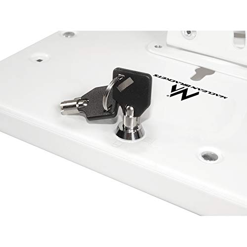 Maclean MC-678 Bodenständer Tablet Halter weiß abschließbar