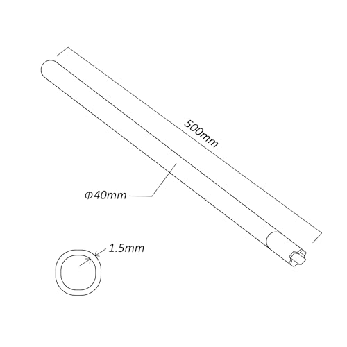 Maclean TV Systems MCTV-931 Antennenmast Stahl 50 cm 40 mm