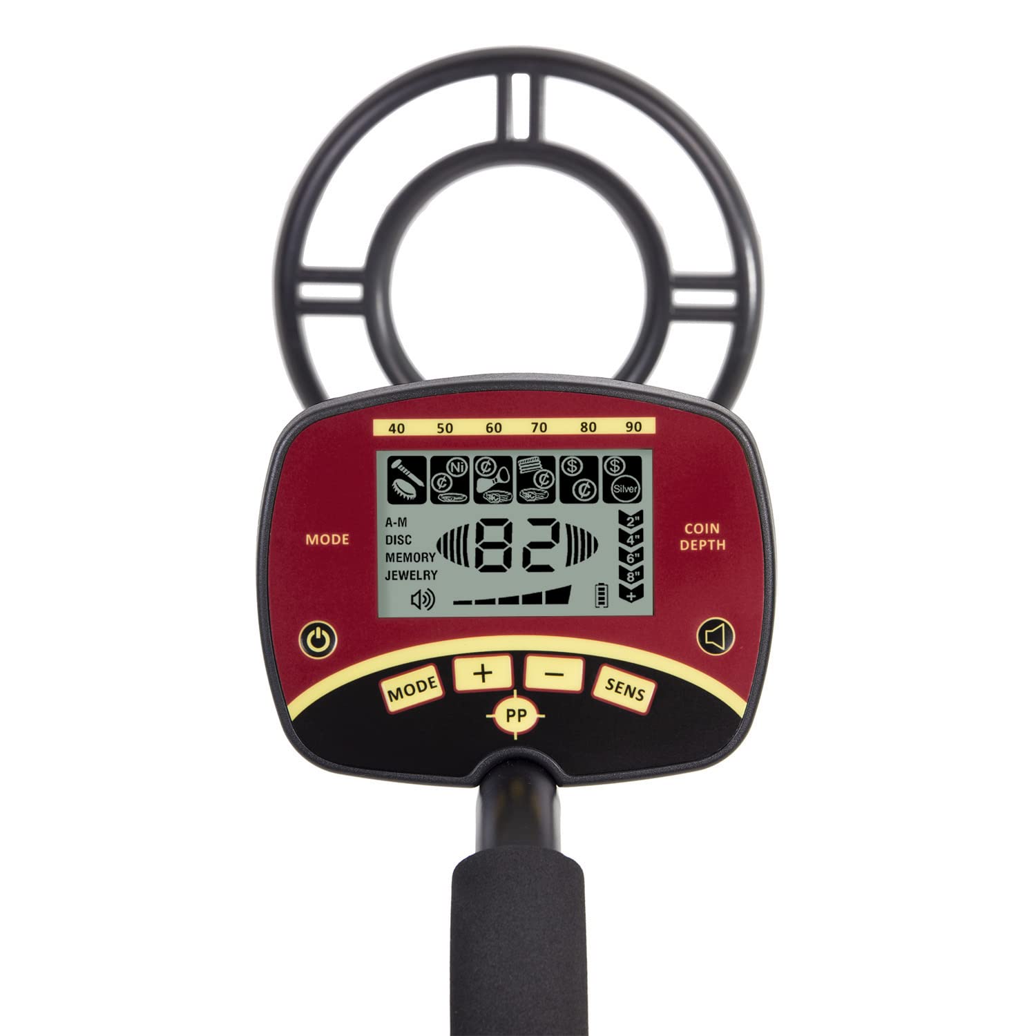 Maclean Energy MCE996 Metalldetektor 240mm LCD Pinpoint