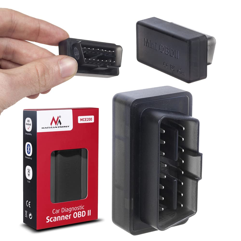 Maclean Energy MCE200 OBD2 Diagnosegerät Bluetooth 4.0 iOS