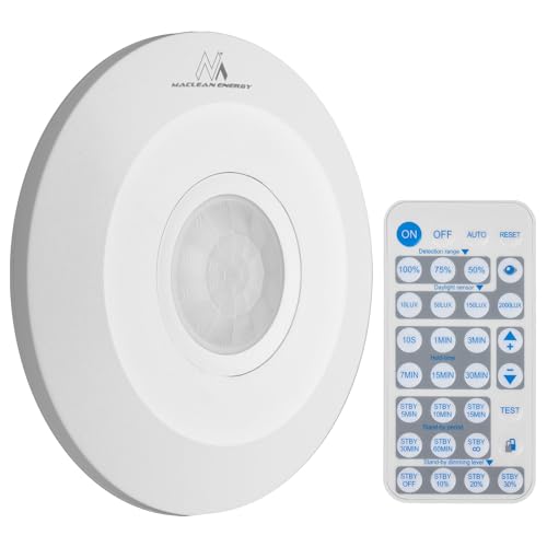 Maclean Energy MCE467 PIR Bewegungsmelder 360° 8m Fernbedienung
