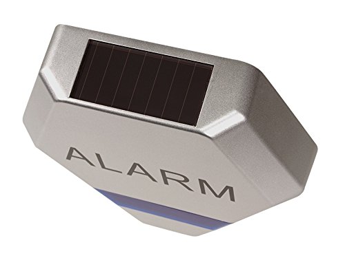 Maclean DC3200 Alarmanlagen-Attrappe Silber Solar LED