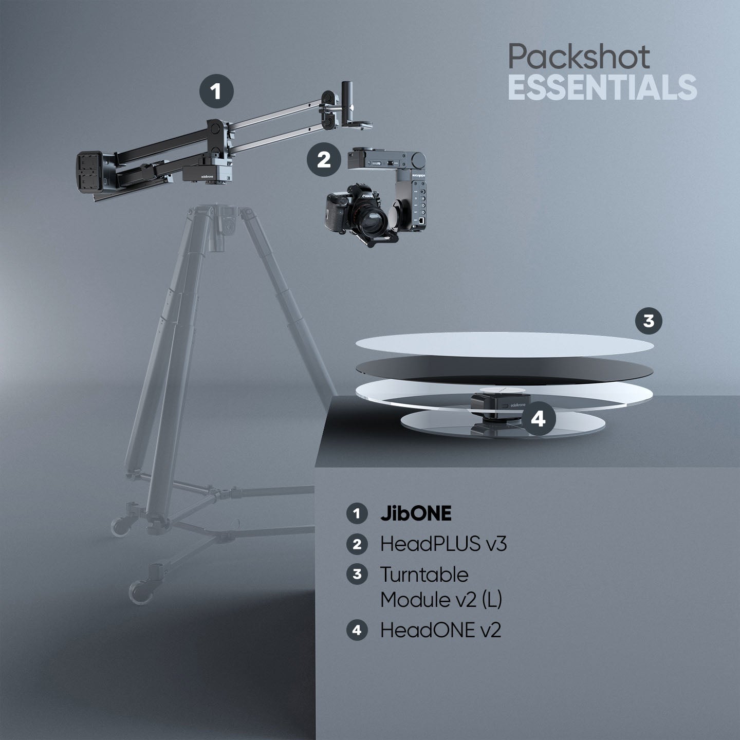 Edelkrone PackShot MASTER Bundle JibONE Essentials