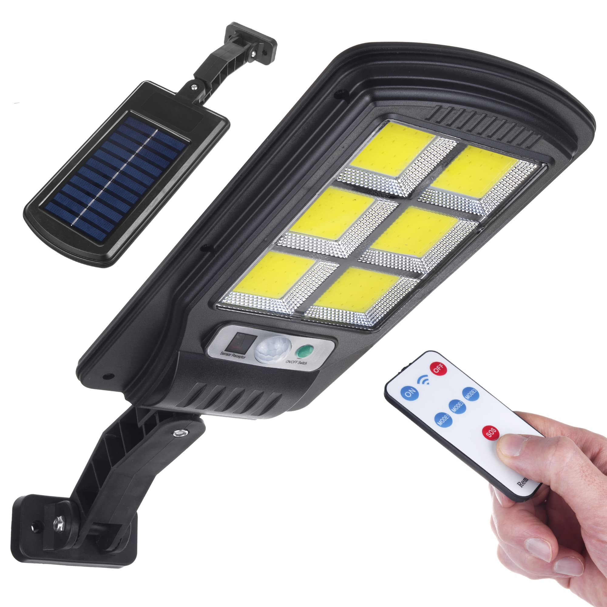 Maclean MCE446 Solar Straßenlaterne 400 lm IP54 mit Fernbedienung