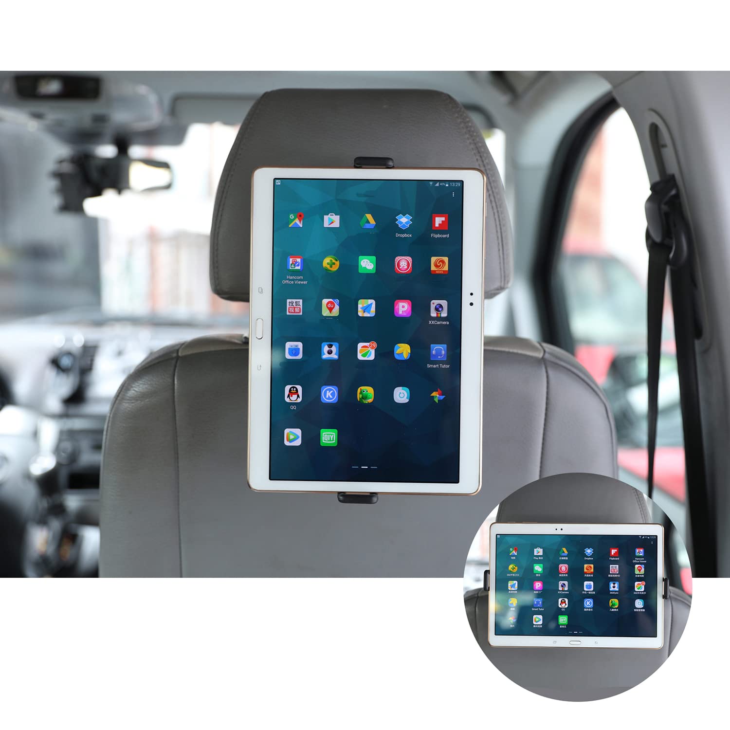 Maclean Brackets MC-893 Auto-Tablet-Halterung Kopfstütze 360°