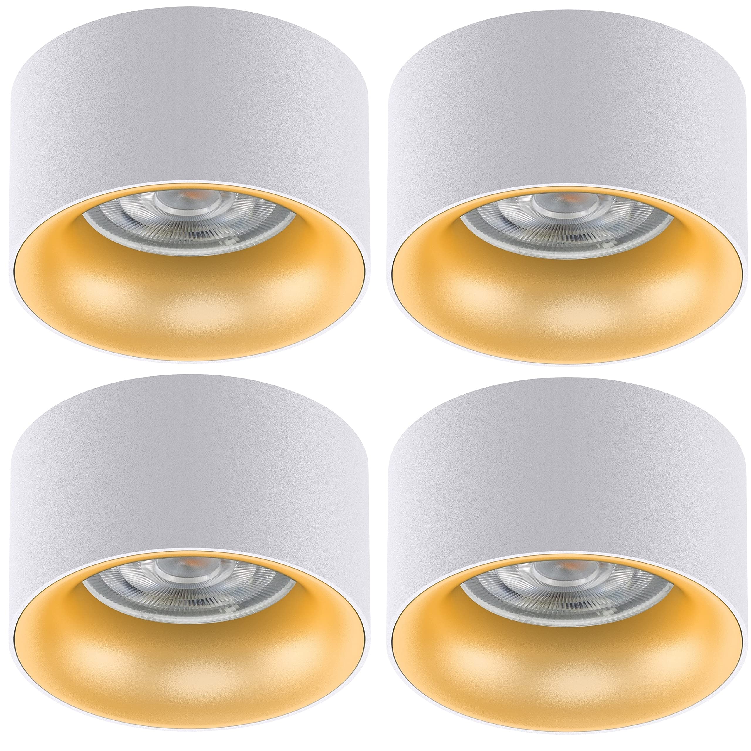 Maclean Energy MCE457 Einbaustrahler 4er Weiß/Gold Warmweiß