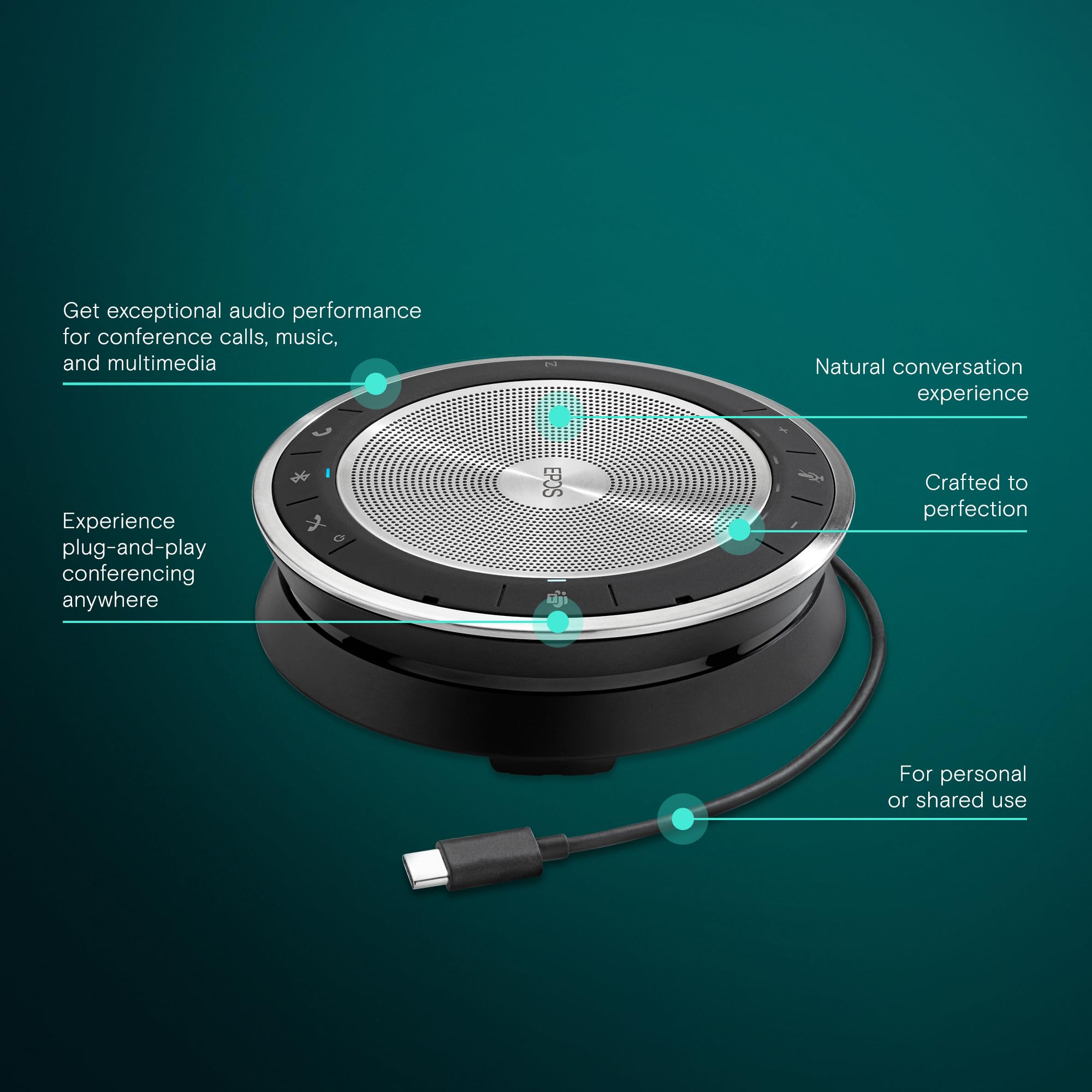 EPOS EXPAND SP 30T Konferenzlautsprecher Bluetooth USB-C