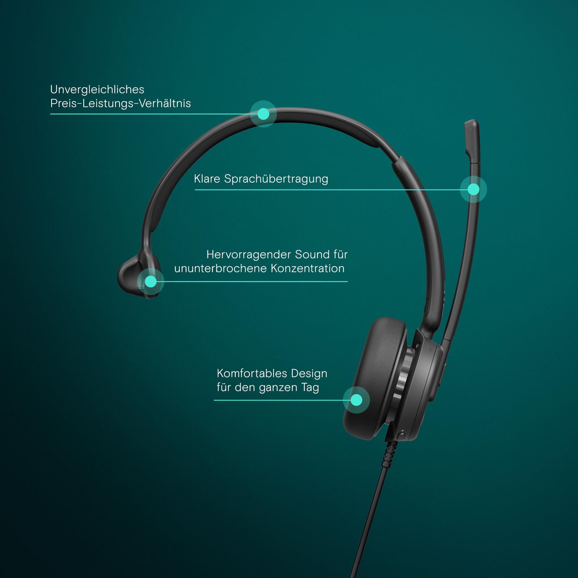 EPOS IMPACT 430T Headset mono USB Teams On-Ear mit ANC-Mikro