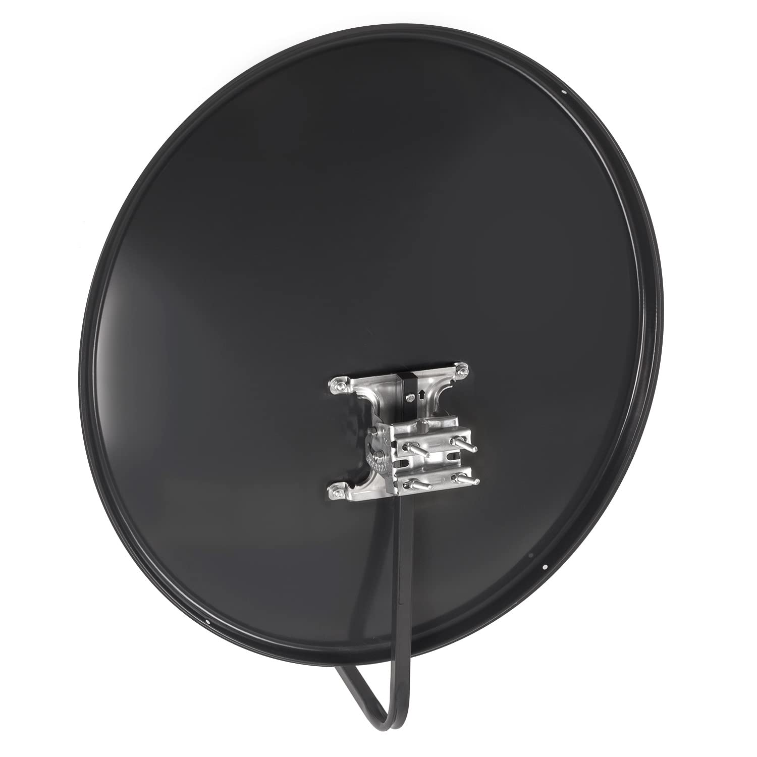 Maclean MCTV-929 Satellitenschüssel 90cm Stahl mit LNB-Arm