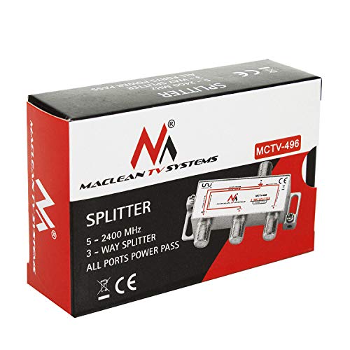 Maclean TV Systems MCTV-496 Sat-Verteiler 3-fach 5-2400MHz
