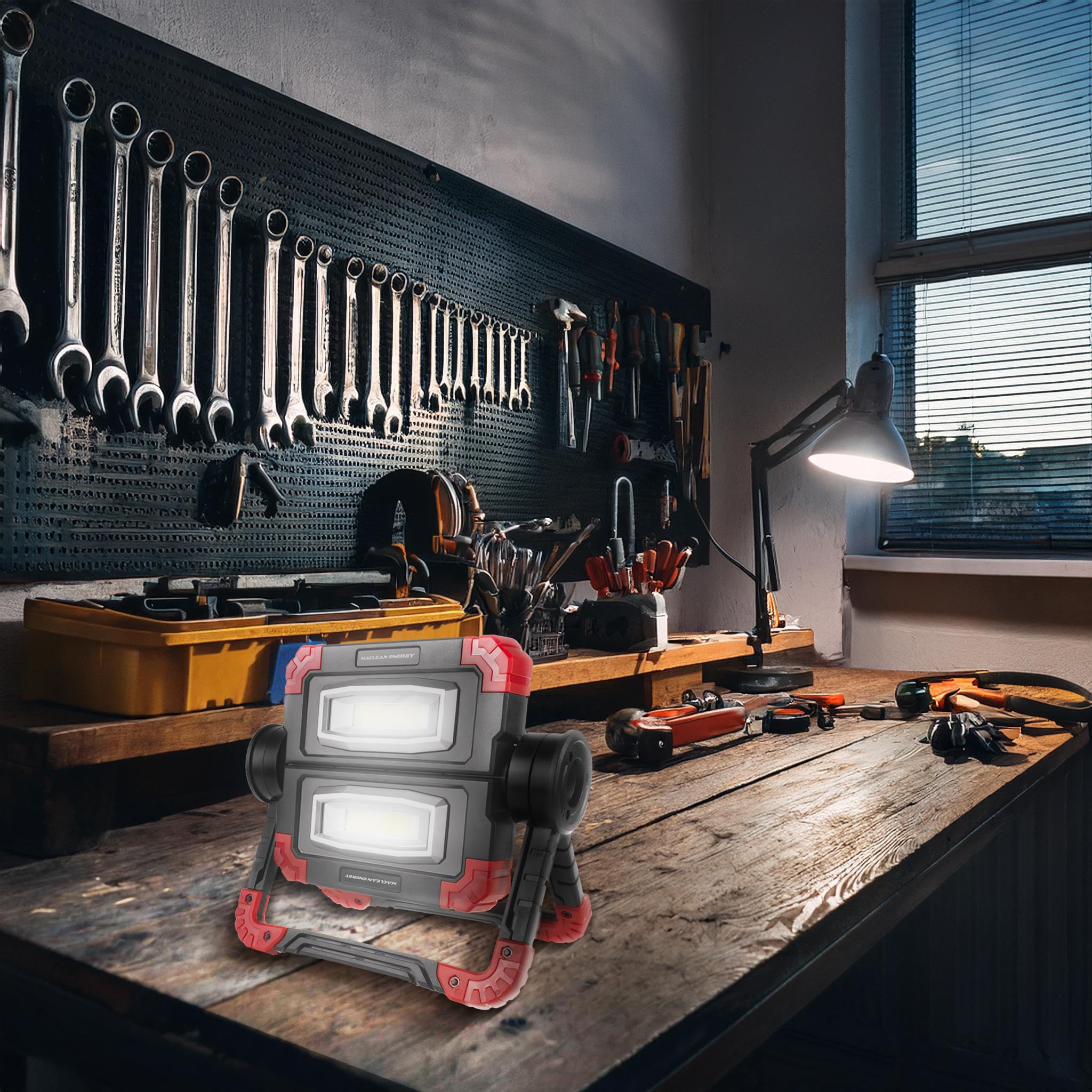 Maclean Energy LED-Arbeitsleuchte faltbar 300 lm IP44 6500K