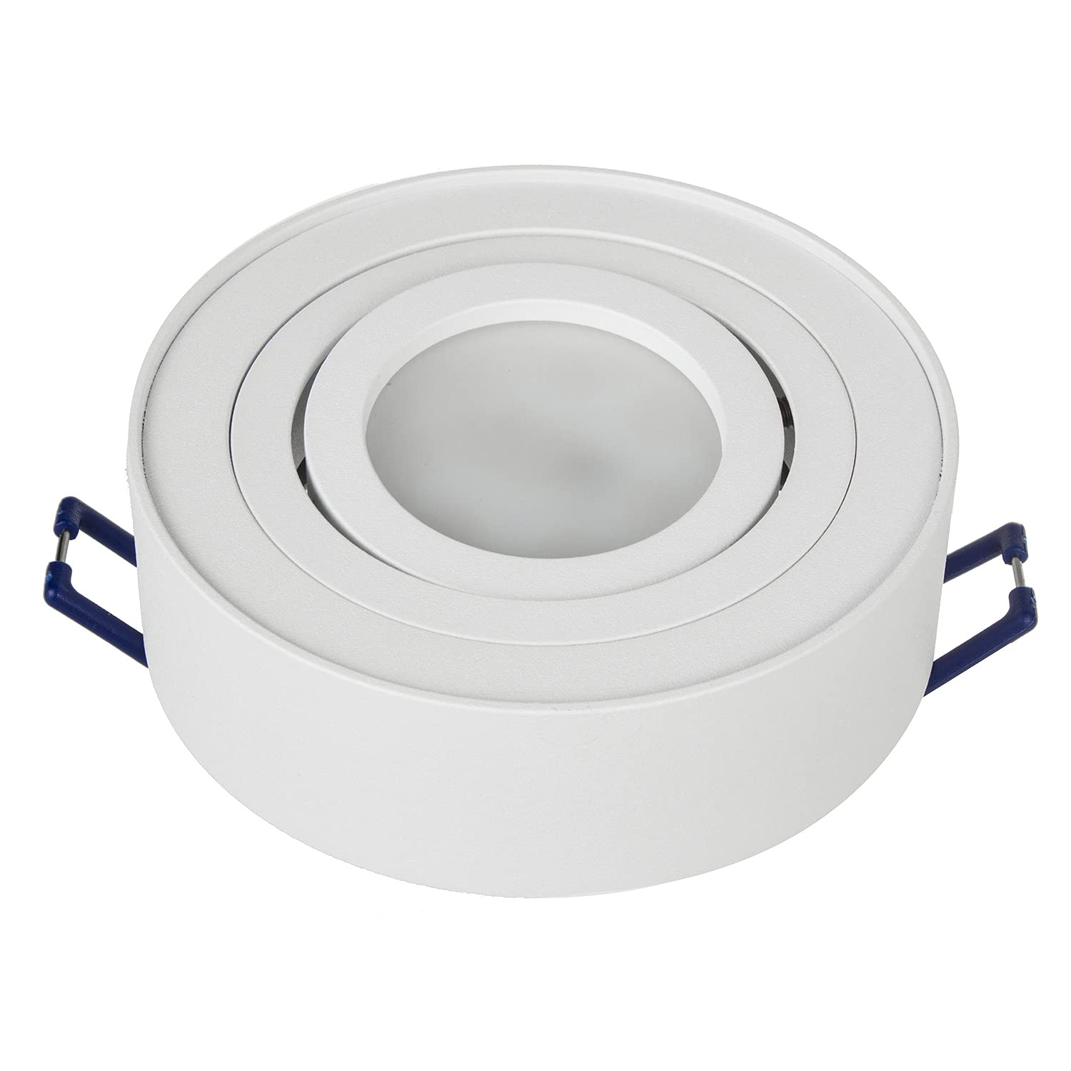 Maclean Energy MCE462W Einbaurahmen GU10 rund weiß schwenkbar