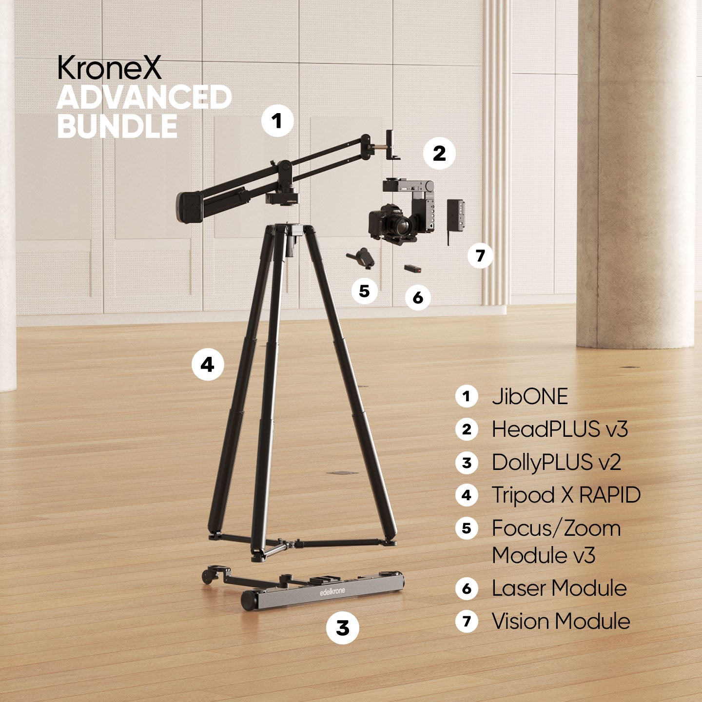 Edelkrone Krone X Bundle JibONE v3 Essentials 6-Achsen
