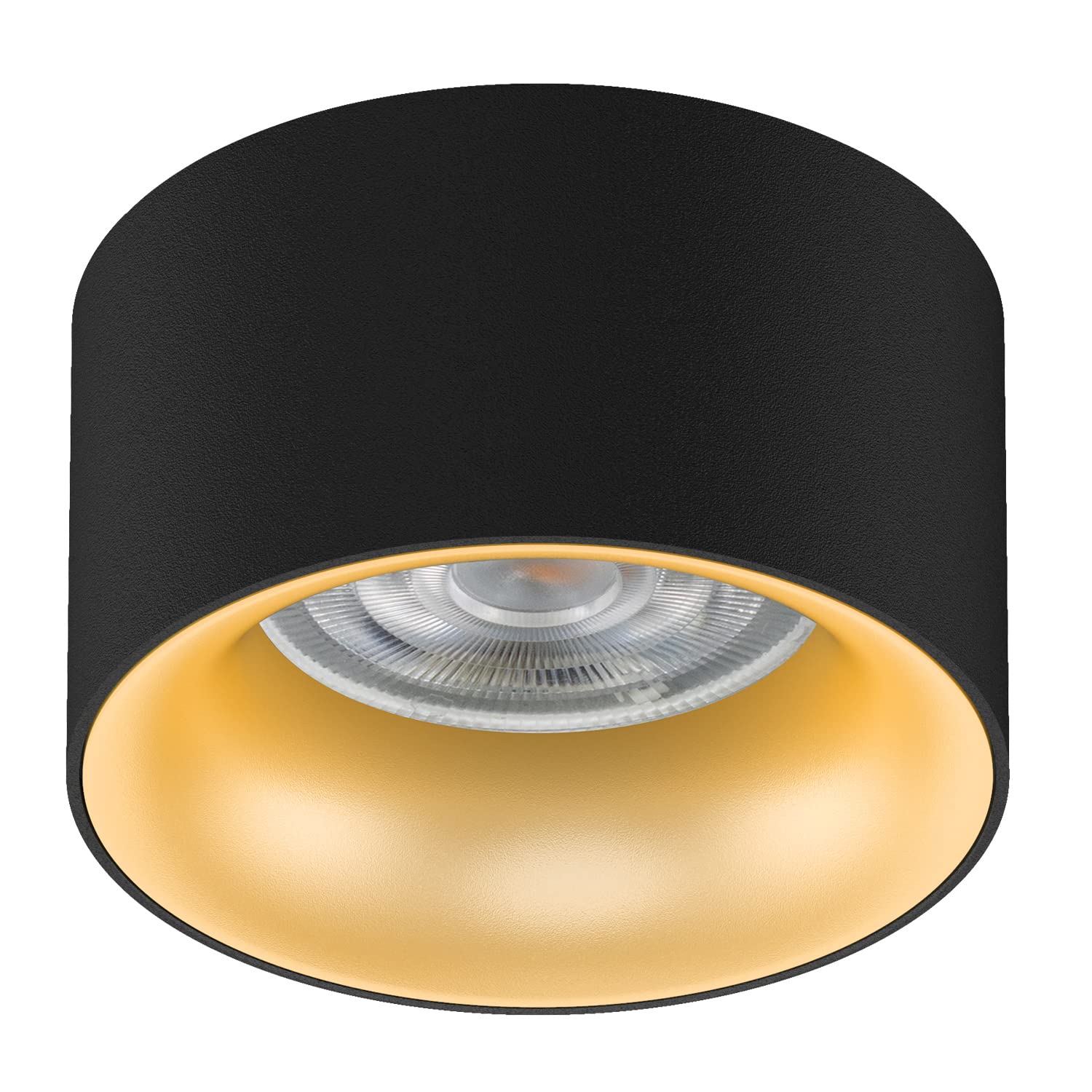 Maclean Energy MCE457 Einbaustrahler GU10 4er Set schwarz gold warmweiß