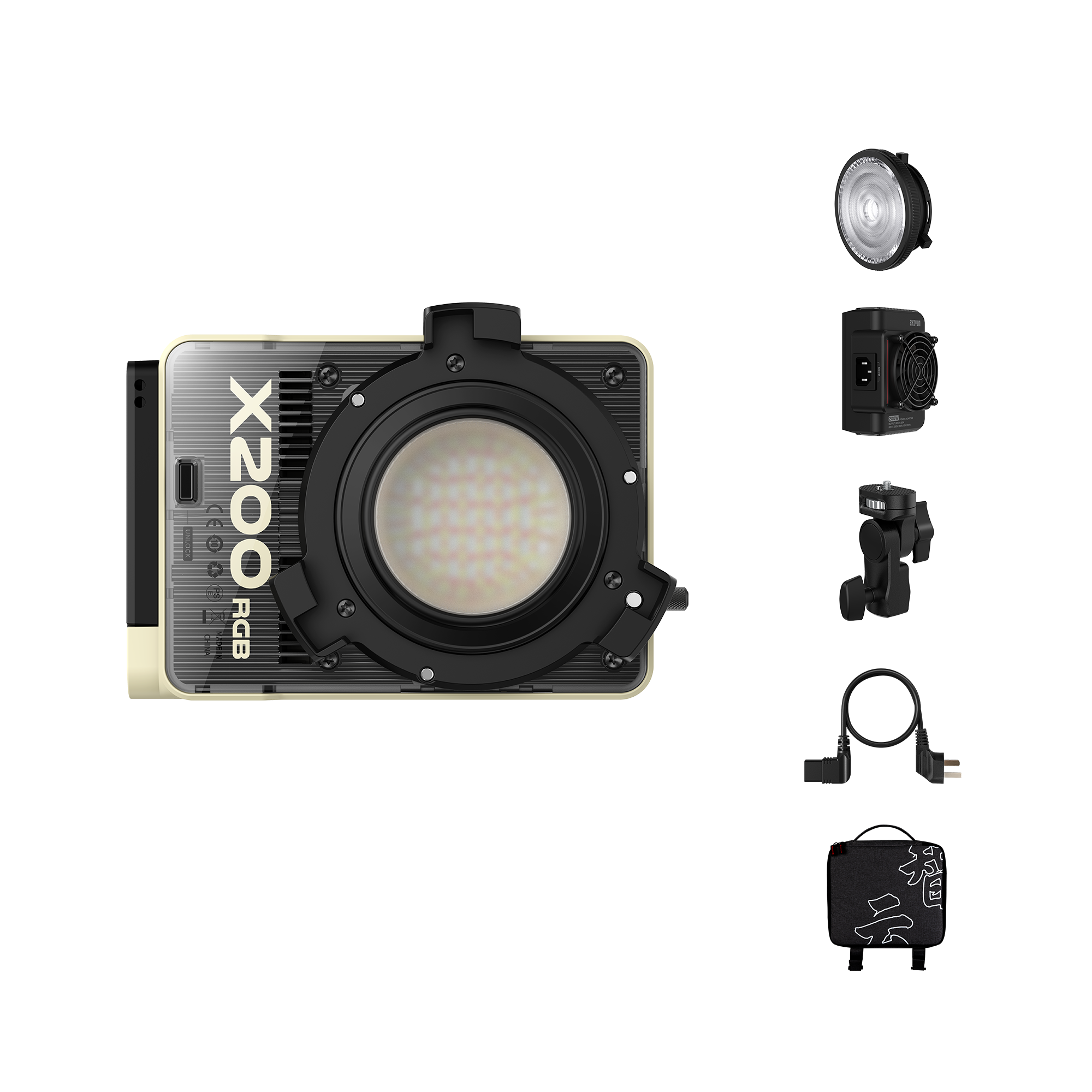 Zhiyun MOLUS X200 RGB LED Videoleuchte 200W 2500-10000K