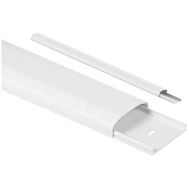 Maclean Brackets MC-695 W Kabelkanal 750 mm Weiß Kunststoff