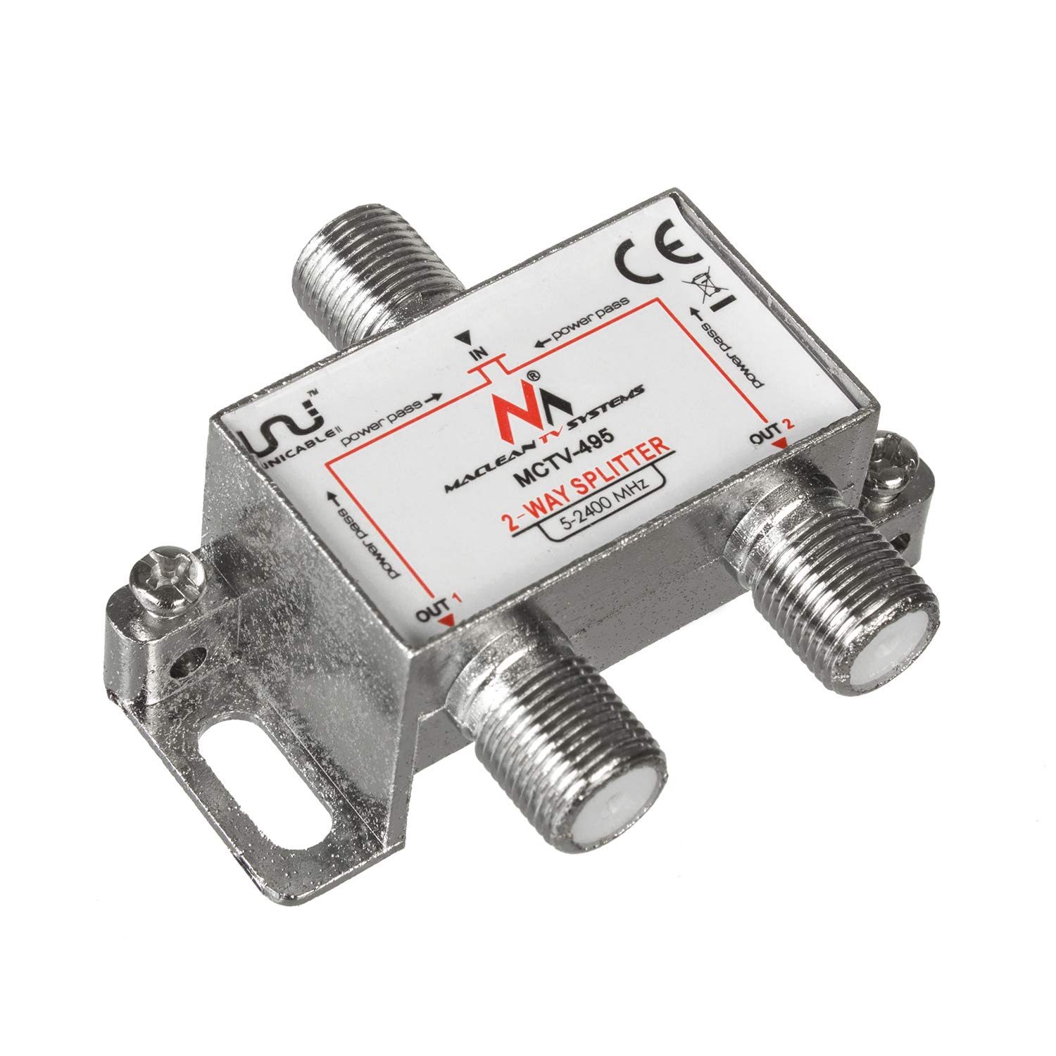Maclean TV Systems MCTV-495 Sat-Verteiler 2-fach 5-2400MHz