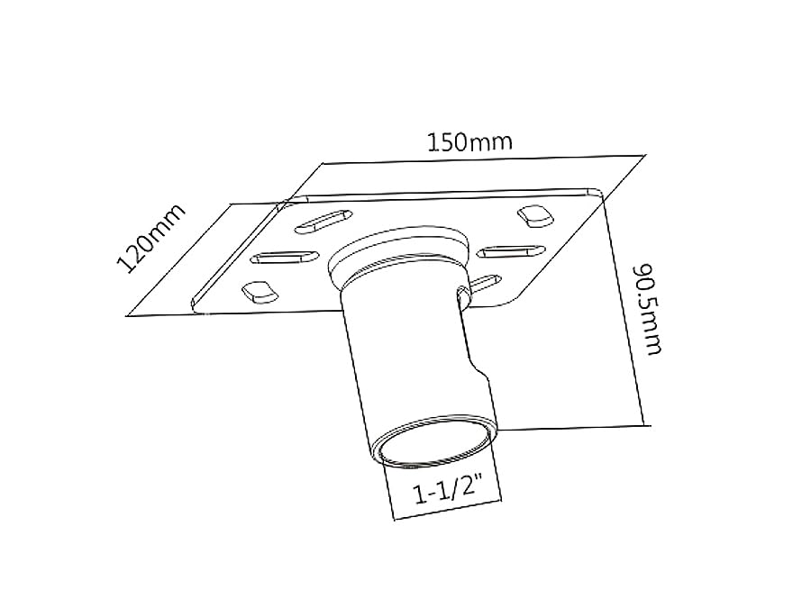 Maclean Energy MC-705/706/708 TV-Deckenhalterung 37-70" Teleskop