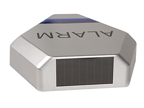 Maclean DC3200 Alarmanlagen-Attrappe Silber Solar LED