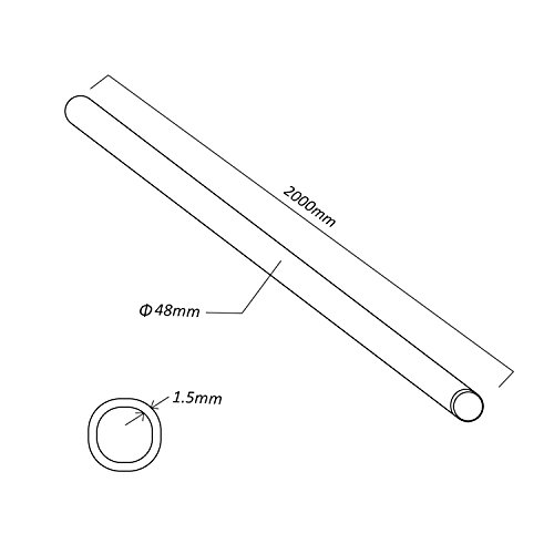 Maclean MCTV-562 Antennenmast 48mm 2000mm verzinkt