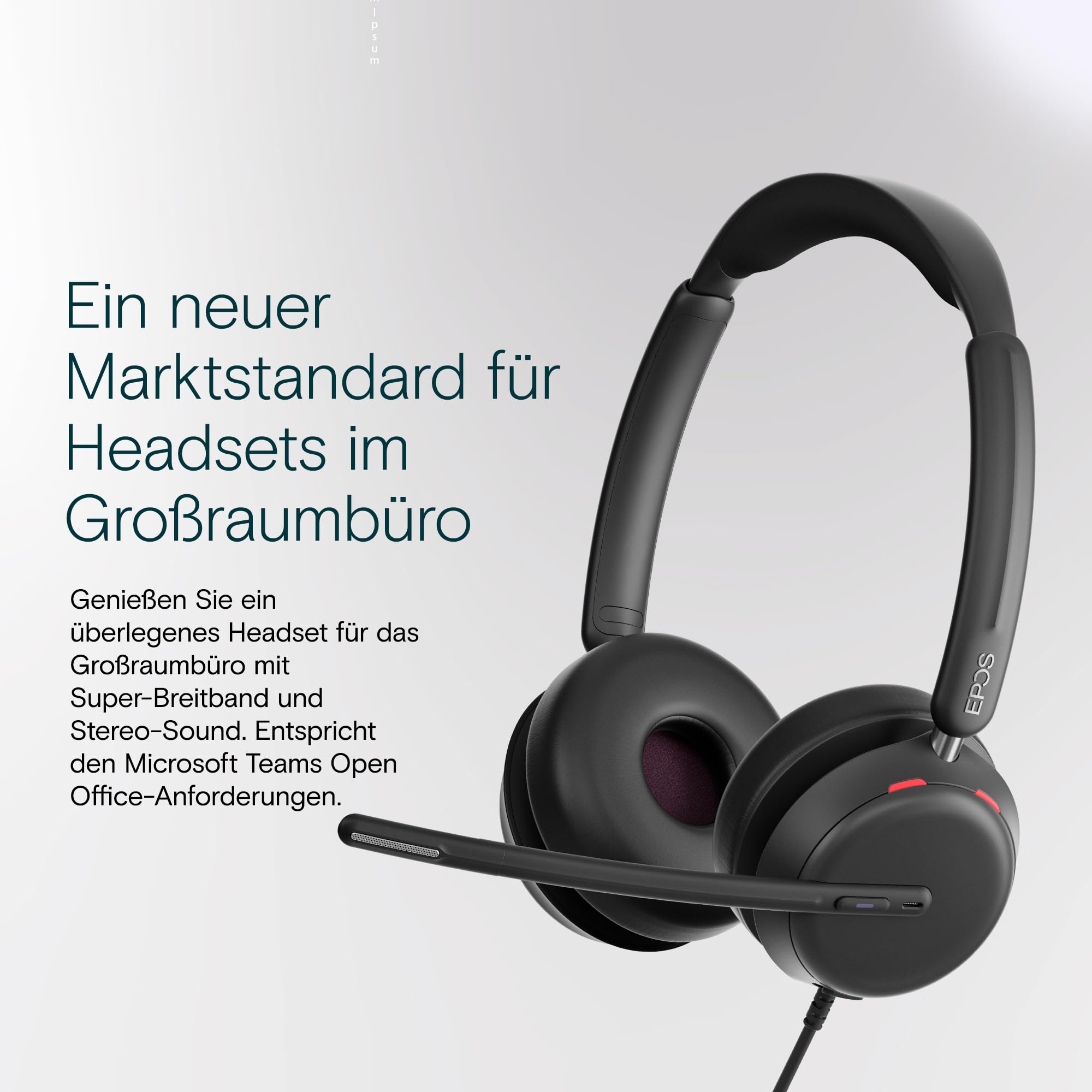 EPOS IMPACT 860T Headset USB-C Teams Stereo Kabel