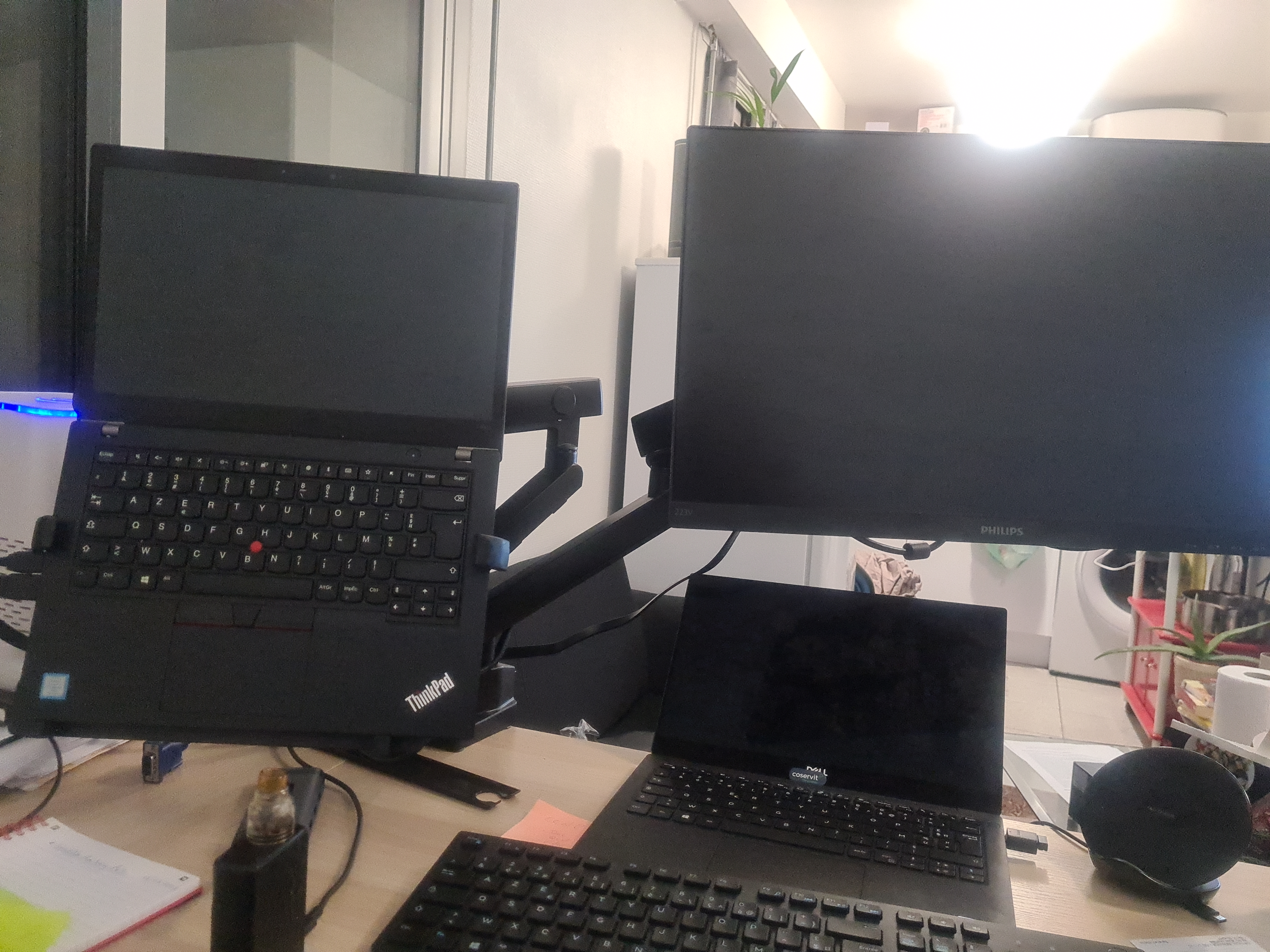 Maclean MC-813 Monitorarm Gasfeder Laptop 17-32 Zoll VESA